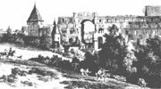 eglise de l'abbaye st lucien en cours de démolition